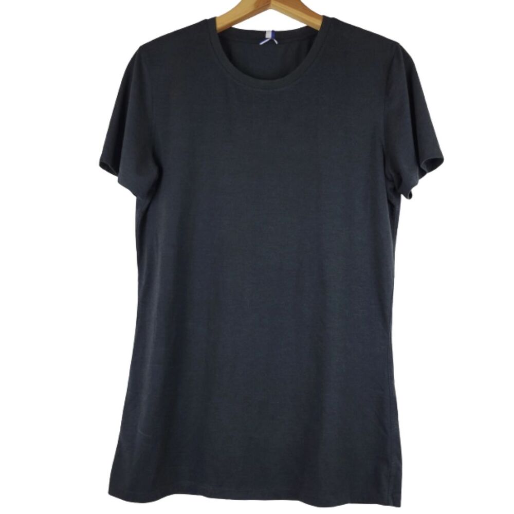 Kit and Ace TShirt Mens XS Charcoal Gray Performance Stretch Short Sleeve Crew